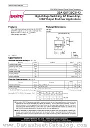 2SC3143 datasheet pdf SANYO