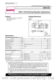 2SC3151 datasheet pdf SANYO