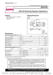 2SC3153 datasheet pdf SANYO