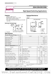 2SC3392 datasheet pdf SANYO