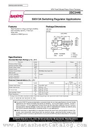 2SC3446 datasheet pdf SANYO