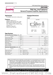 2SC3495 datasheet pdf SANYO