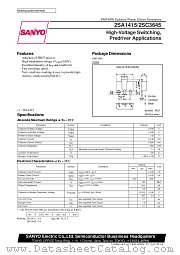 2SC3645 datasheet pdf SANYO