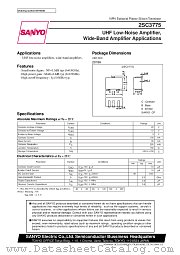 2SC3775 datasheet pdf SANYO