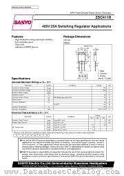 2SC4110 datasheet pdf SANYO