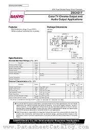 2SC4217 datasheet pdf SANYO