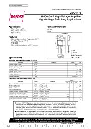 2SC4475 datasheet pdf SANYO