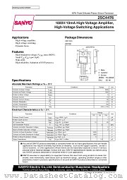 2SC4476 datasheet pdf SANYO