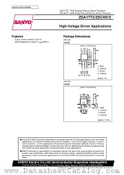 2SC4615 datasheet pdf SANYO