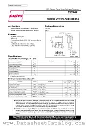 2SC4671 datasheet pdf SANYO