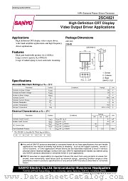 2SC4821 datasheet pdf SANYO