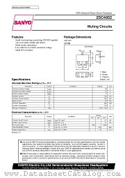 2SC4852 datasheet pdf SANYO