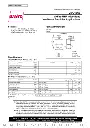 2SC4863 datasheet pdf SANYO