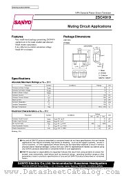 2SC4919 datasheet pdf SANYO