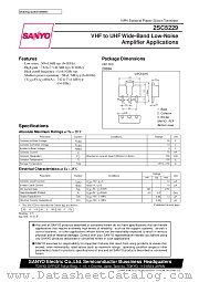 2SC5229 datasheet pdf SANYO