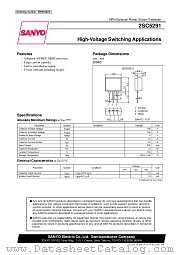 2SC5291 datasheet pdf SANYO