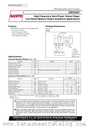 2SC5347 datasheet pdf SANYO