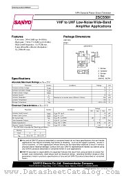 2SC5501 datasheet pdf SANYO