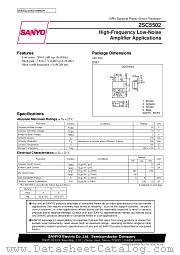 2SC5502 datasheet pdf SANYO