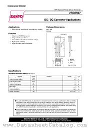 2SC5607 datasheet pdf SANYO