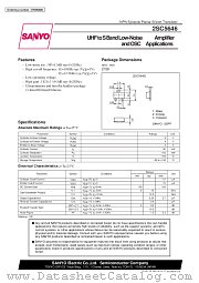 2SC5646 datasheet pdf SANYO