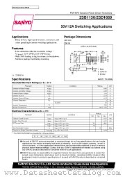 2SD1669 datasheet pdf SANYO