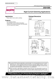 2SD1806 datasheet pdf SANYO