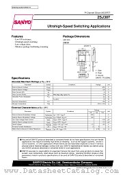 2SJ307 datasheet pdf SANYO