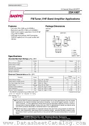 2SK1067 datasheet pdf SANYO