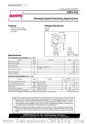 2SK1418 datasheet pdf SANYO