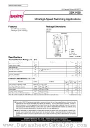 2SK1438 datasheet pdf SANYO