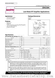 2SK2394 datasheet pdf SANYO