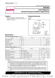 2SK303 datasheet pdf SANYO