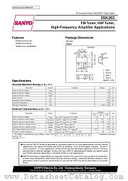 3SK263 datasheet pdf SANYO