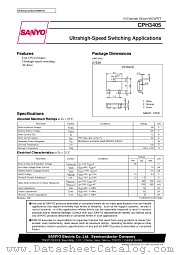 CPH3405 datasheet pdf SANYO