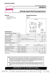 CPH3413 datasheet pdf SANYO