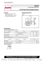 DBF40 datasheet pdf SANYO