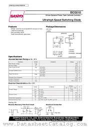 DCG010 datasheet pdf SANYO