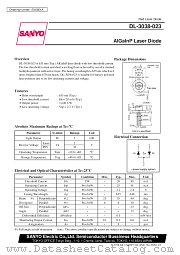 DL-3038-023 datasheet pdf SANYO