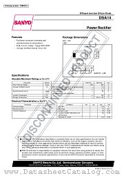 DSA14 datasheet pdf SANYO