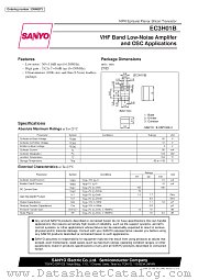 EC3H01B datasheet pdf SANYO