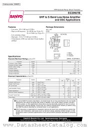 EC3H07B datasheet pdf SANYO