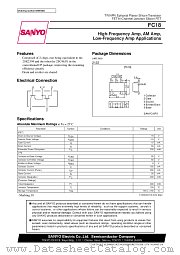 FC18 datasheet pdf SANYO