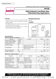 FH102 datasheet pdf SANYO