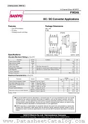 FW245 datasheet pdf SANYO