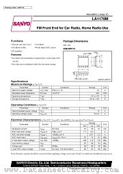 LA1178M datasheet pdf SANYO