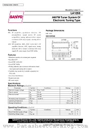 LA1266 datasheet pdf SANYO