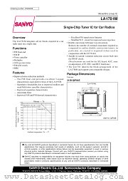 LA1781M datasheet pdf SANYO