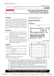 LA1835 datasheet pdf SANYO