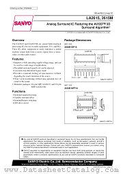 LA2615 datasheet pdf SANYO